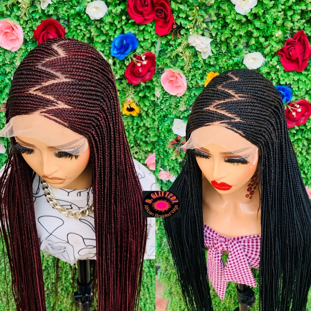 BRAIDED WIG  ON 7*7 LACE CLOSURE  42"